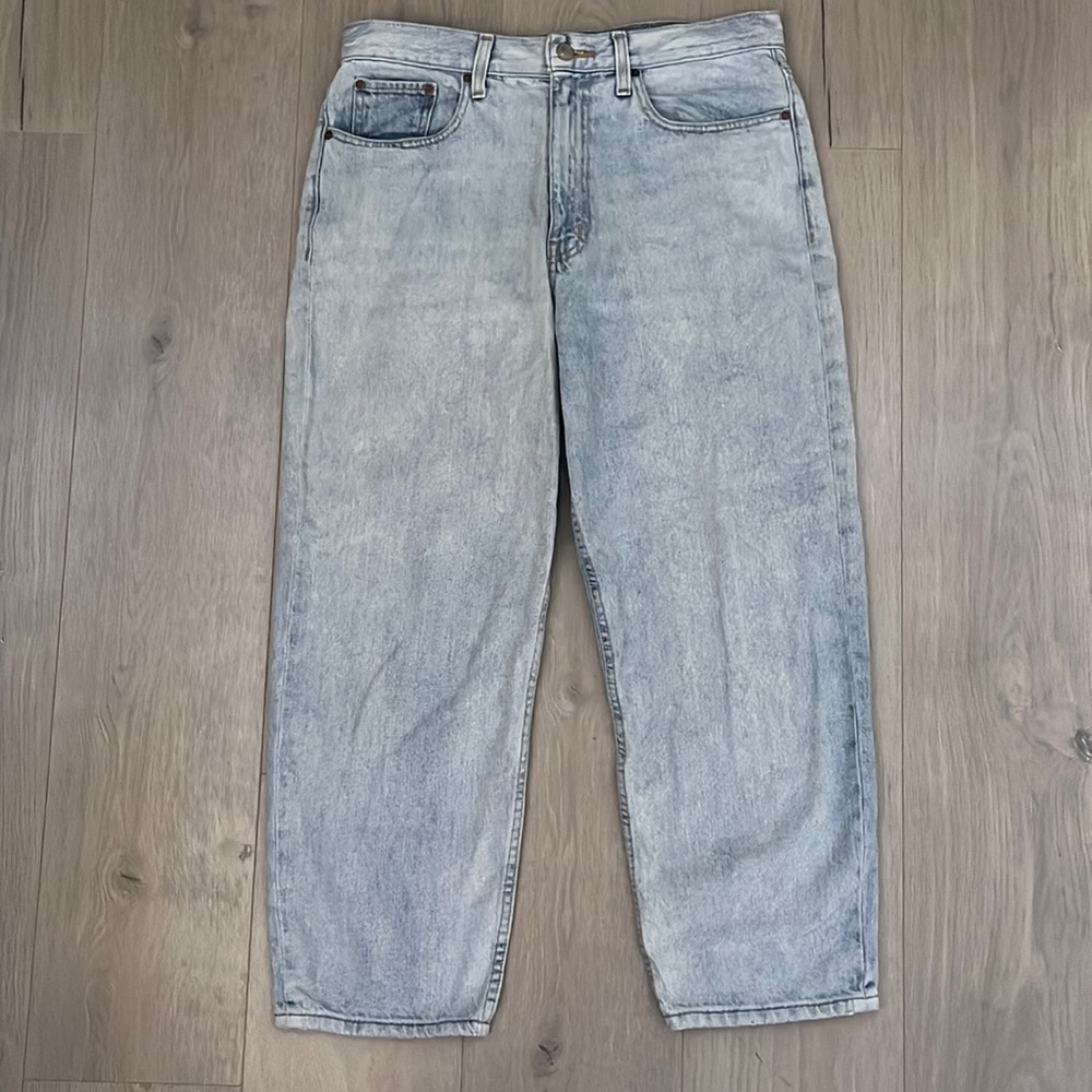 RSQ Loose Straight Light-Wash Jeans